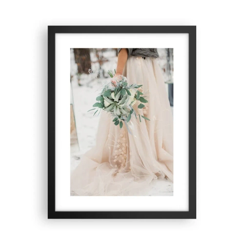 Plakat w czarnej ramie - I żyli długo i szczęśliwie - 30x40 cm