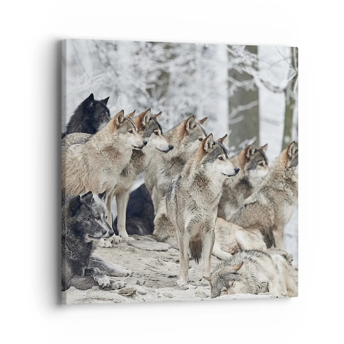 Obraz na płótnie - Rodzina i przyjaciele - 40x40 cm