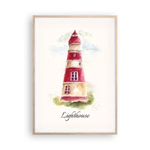 Plakat w ramie jasny dąb - Wokół zawsze pogoda - 70x100 cm