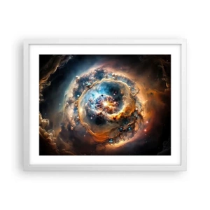 Plakat w białej ramie - Początek - 50x40 cm