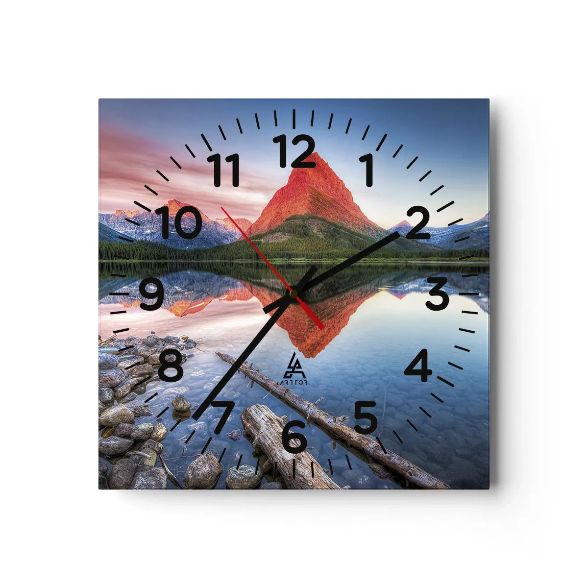 Zegar ścienny - Żar i chłód - 30x30 cm