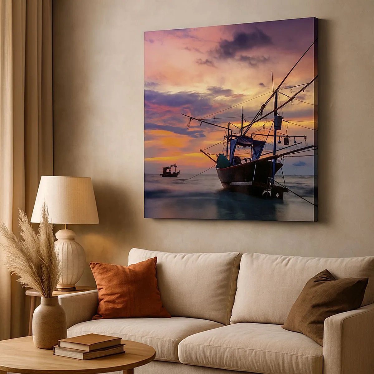 Obraz na płótnie - Egzotyczny wieczór - 30x30 cm