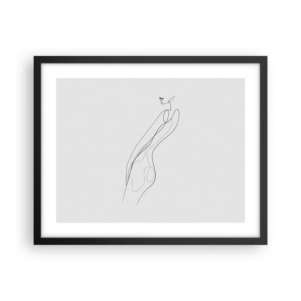 Plakat w czarnej ramie - Zaledwie obietnica - 50x40 cm