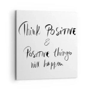 Obraz na płótnie - Jak żyć? - 60x60 cm