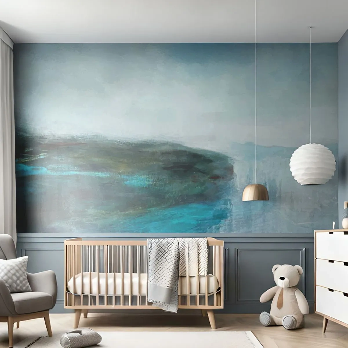 Fototapeta Premium Canvas - Abstrakcja marynistyczna - Abstrakcja, Współczesny, Morze - 450x315 cm