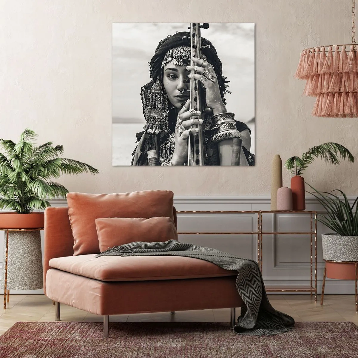 Obraz na płótnie - Sama muzyka orientu - 40x40 cm