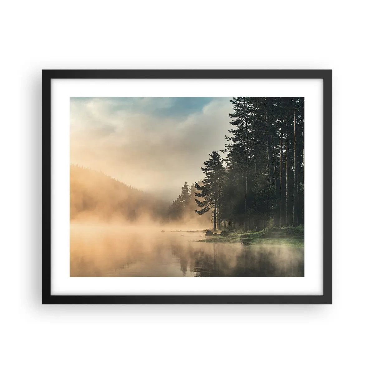 Plakat w czarnej ramie - Narodziny dnia - 50x40 cm