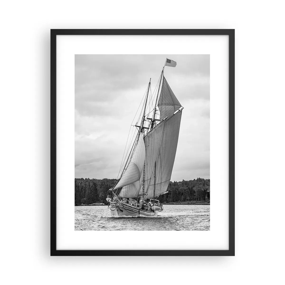 Plakat w czarnej ramie - Bracia wiatru - 40x50 cm