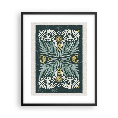 Plakat w czarnej ramie - Jak ludowa wycinanka - 40x50 cm