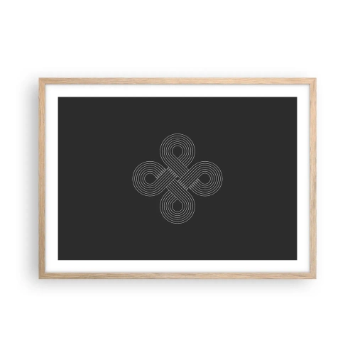 Plakat w ramie jasny dąb - W duchu celtyckim - 70x50 cm