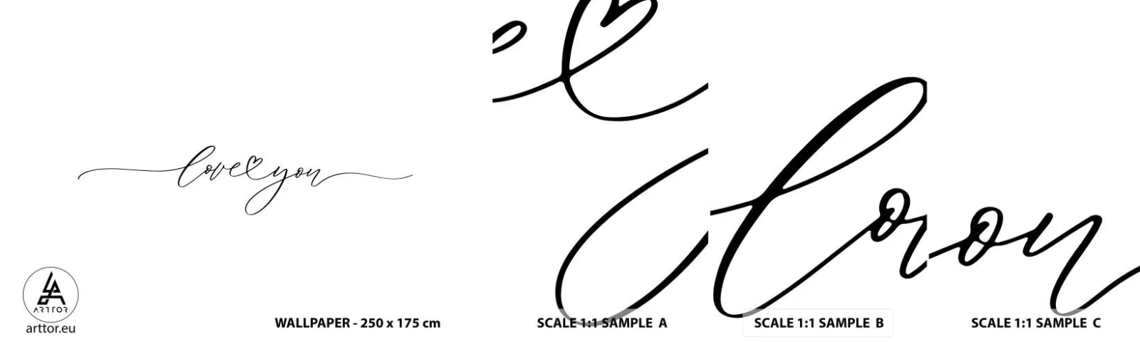 Fototapeta Próbka Standard Eco - Czarno na białym - Typografia, Afirmacja, Maksyma - 100x30 cm