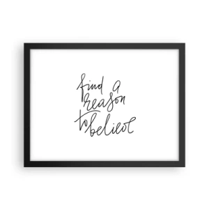 Plakat w czarnej ramie - To możliwe - 40x30 cm