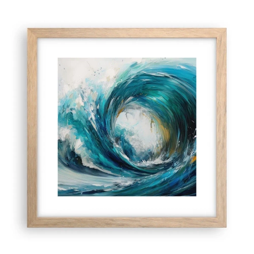 Plakat w ramie jasny dąb - Morski portal - 30x30 cm