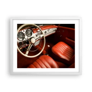 Plakat w białej ramie - Luksus w stylu vintage - 50x40 cm