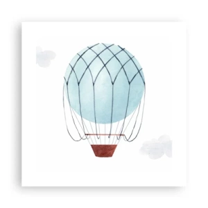 Plakat - Cały w chmurach - 40x40 cm