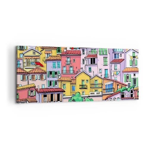 Obraz na płótnie - Wesołe miasto - 100x40 cm