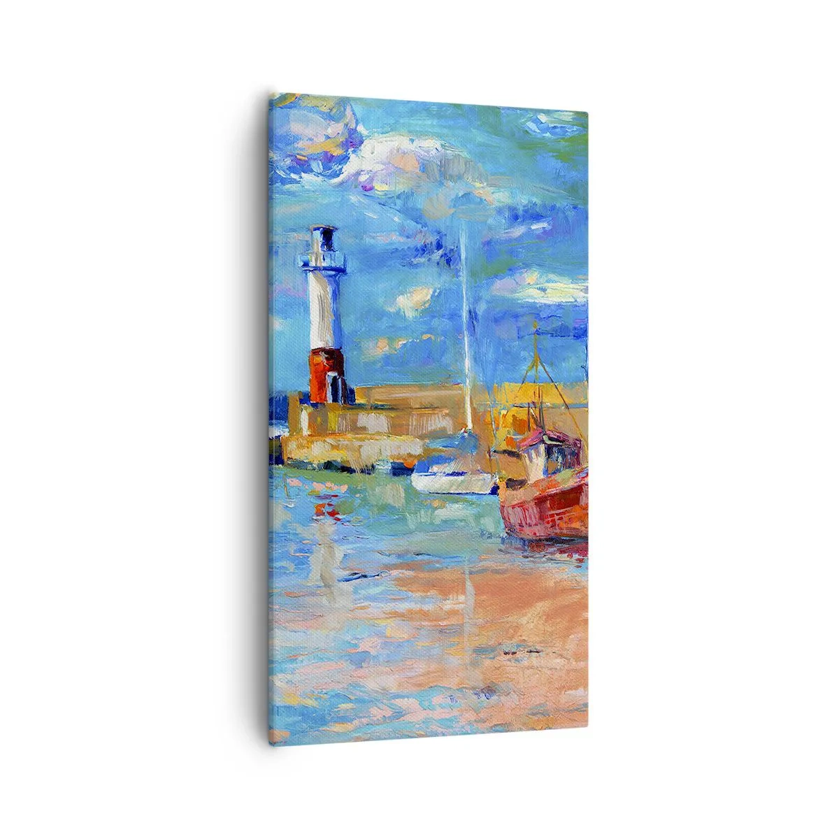 Obraz na płótnie - Popołudnie w tęczowej zatoce - 55x100 cm