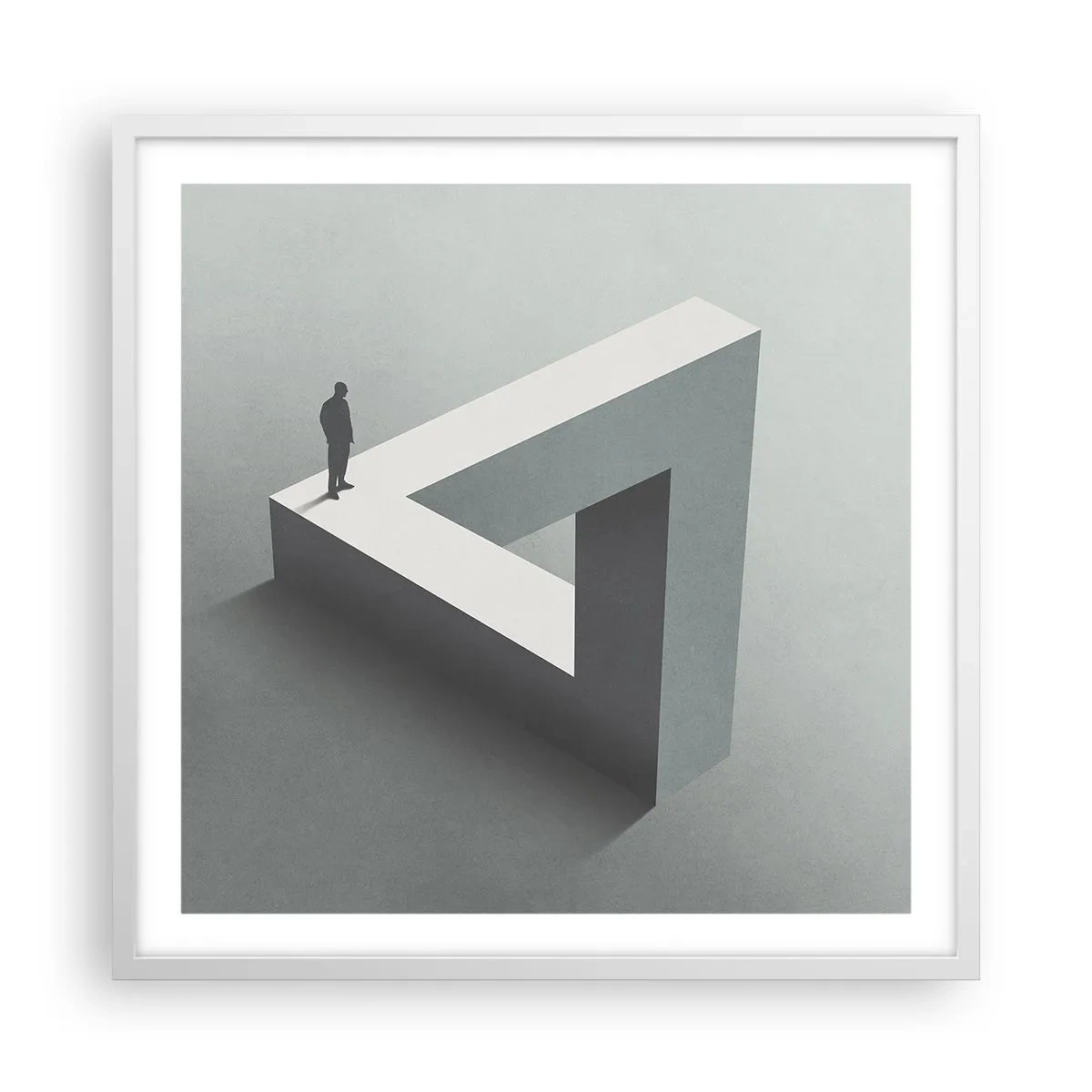 Plakat w białej ramie - A jednak możliwe - 60x60 cm