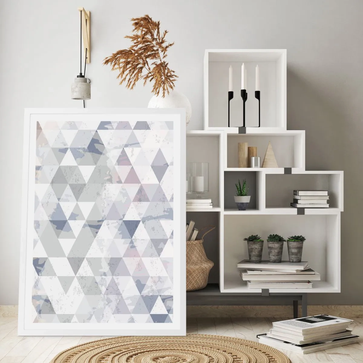 Plakat w białej ramie - W rytmie na trzy - 70x100 cm