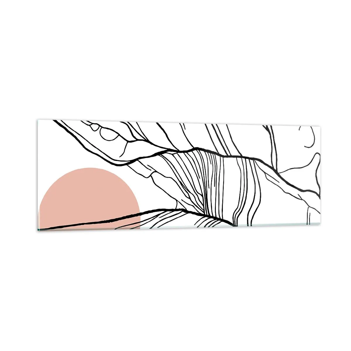 Obraz na szkle - W sieci gałązek - 90x30 cm