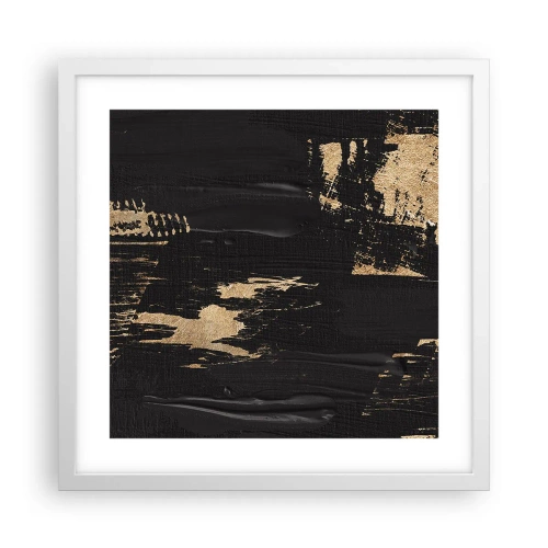 Plakat w białej ramie - Ślad dotyku - 40x40 cm