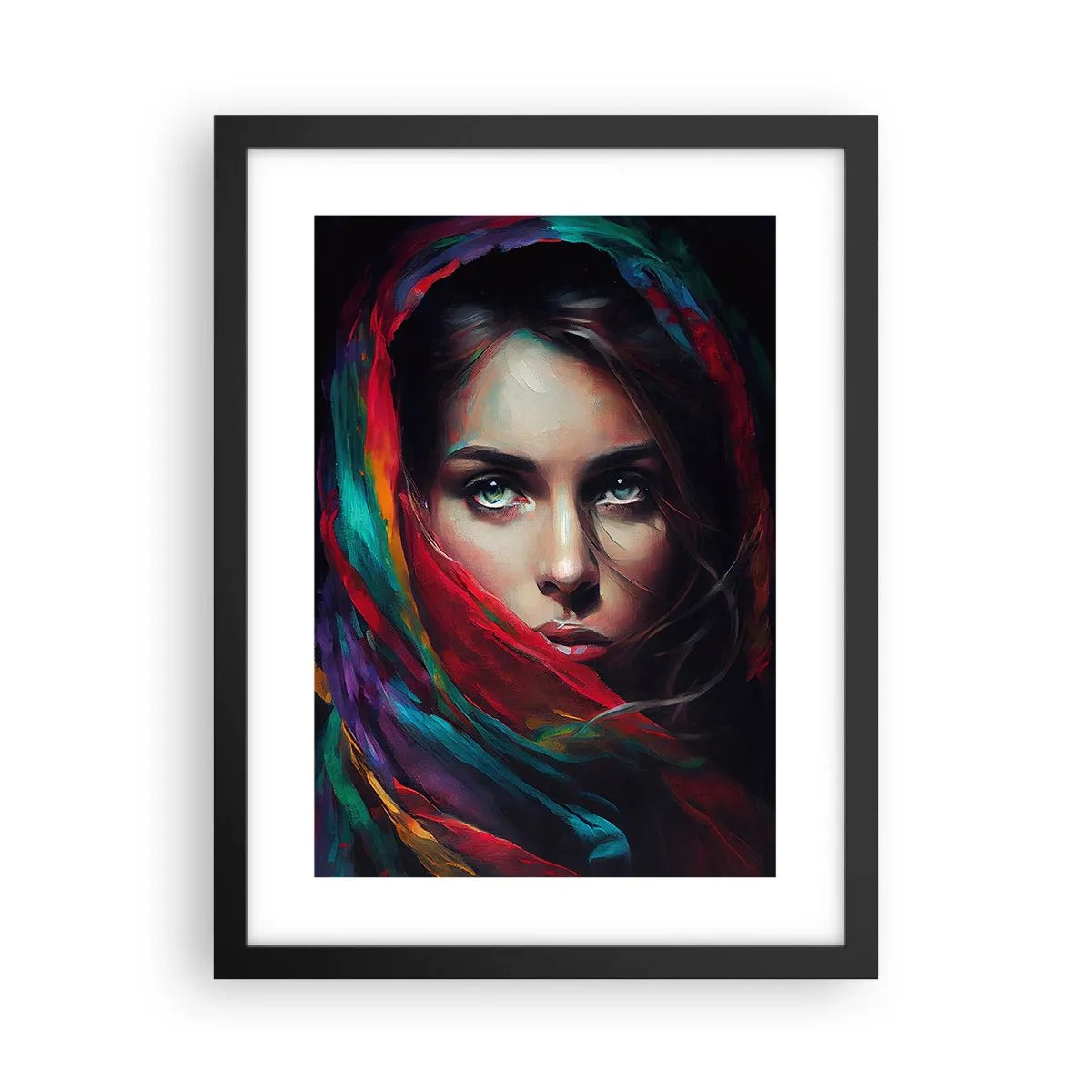 Plakat w czarnej ramie - Zielonooka tajemnica - 30x40 cm