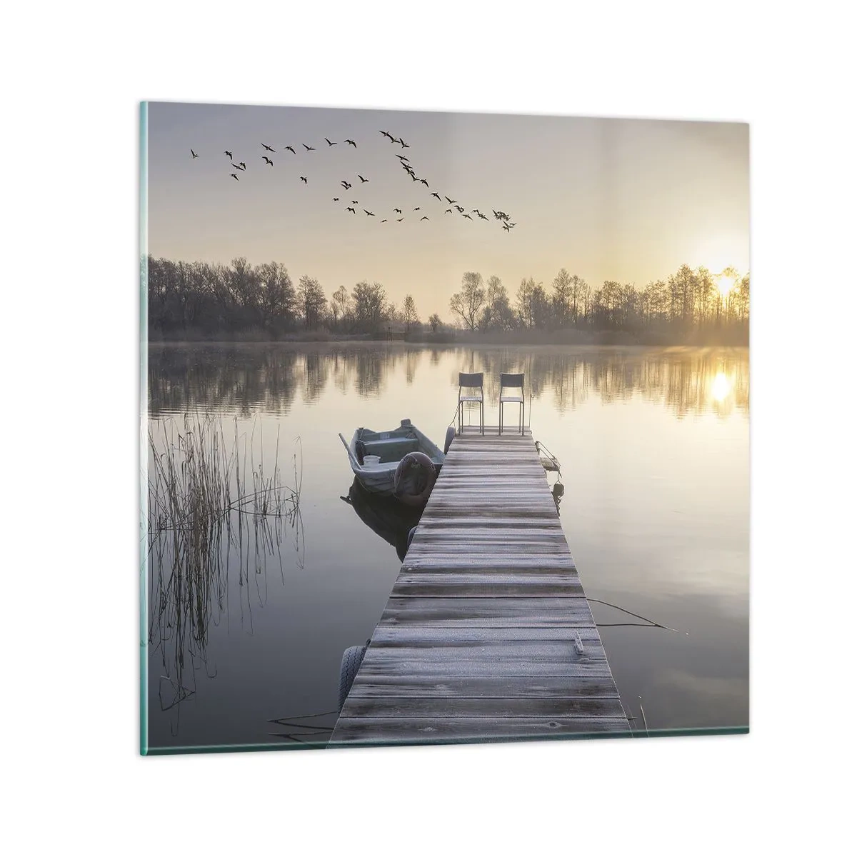 Obraz na szkle - Wrócę za jakiś czas - 60x60 cm