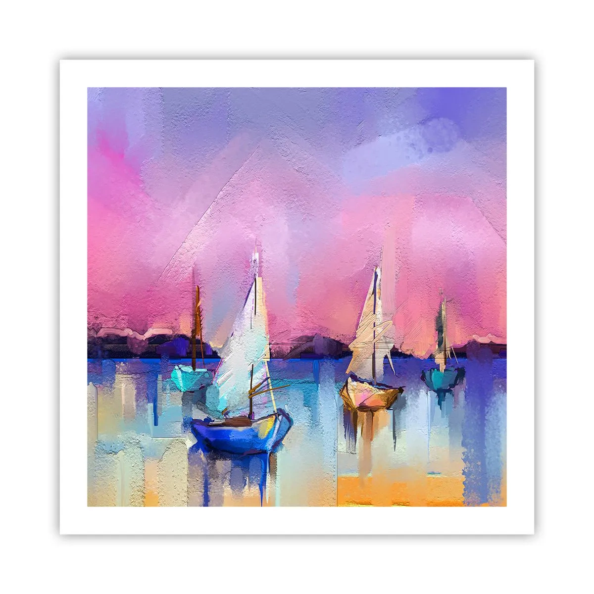 Plakat - Kierunek: szerokie wody - 60x60 cm