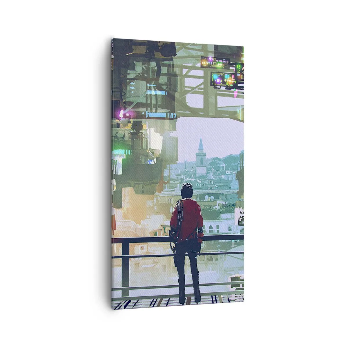 Obraz na płótnie - Dwa światy - 55x100 cm