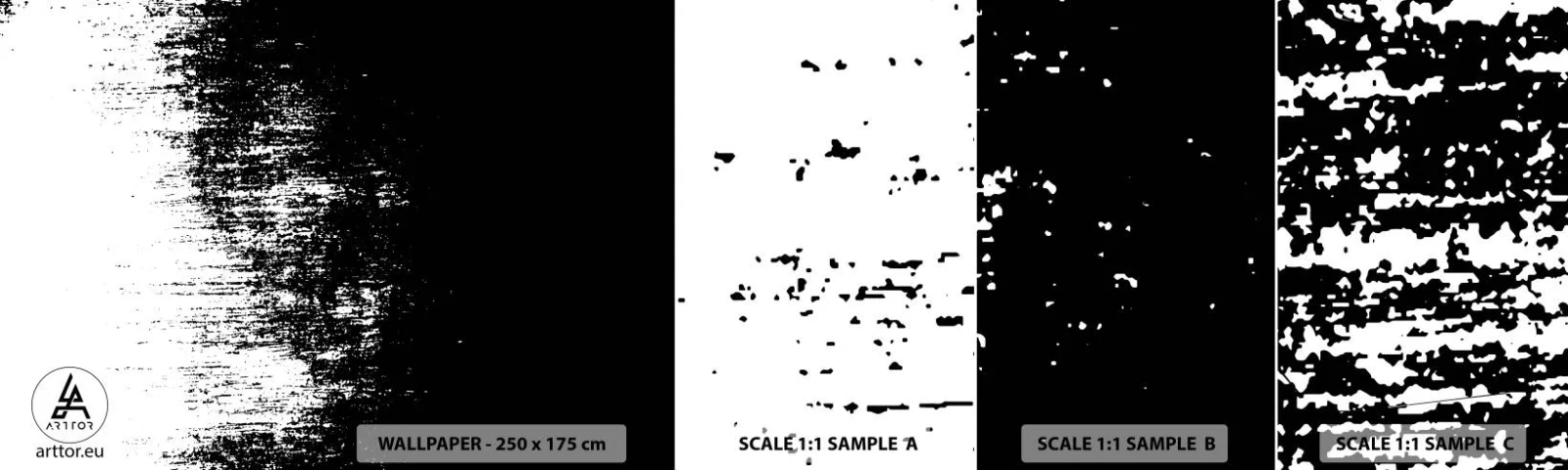 Fototapeta Próbka Samoprzylepna Deluxe Sticker - I zwycięzcą jest… - Abstrakcja, Sztuka, Czarno-Biały - 100x30 cm