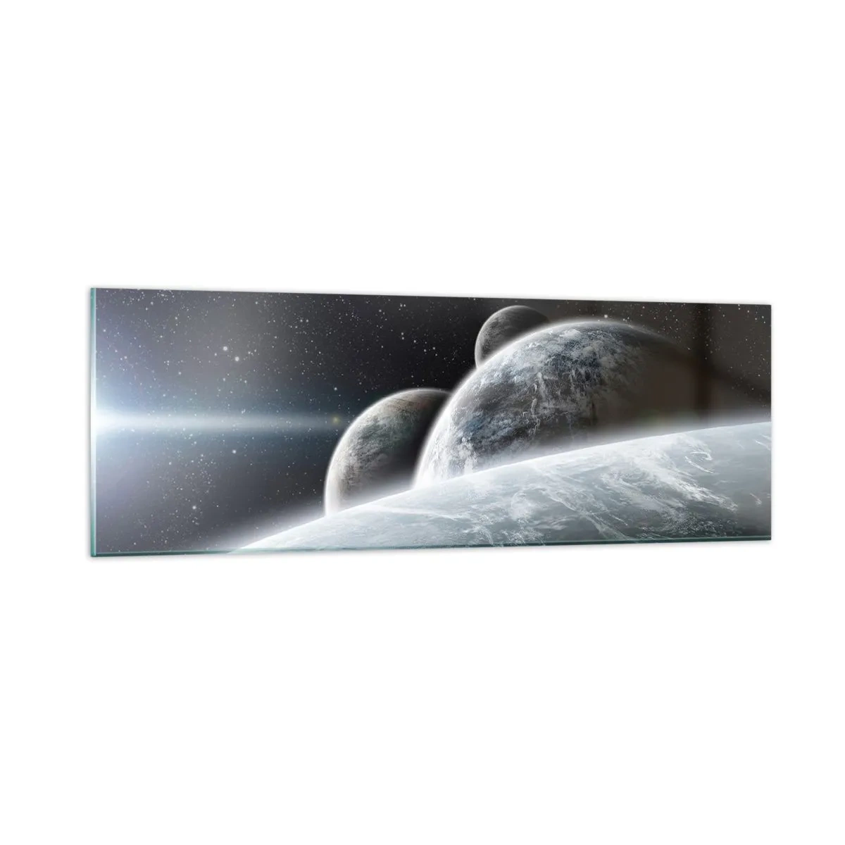 Obraz na szkle - Kosmiczna muzyka sfer - 90x30 cm