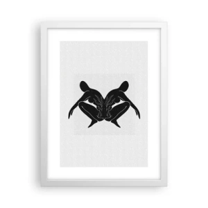 Plakat w białej ramie - Wspólna dusza - 30x40 cm