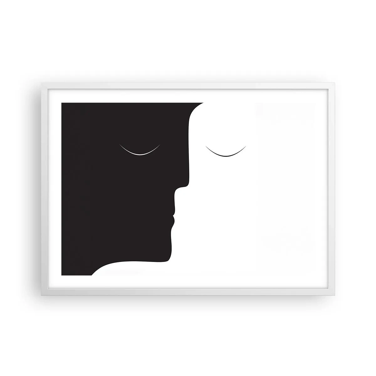 Plakat w białej ramie - Jedność przeciwieństw - 70x50 cm