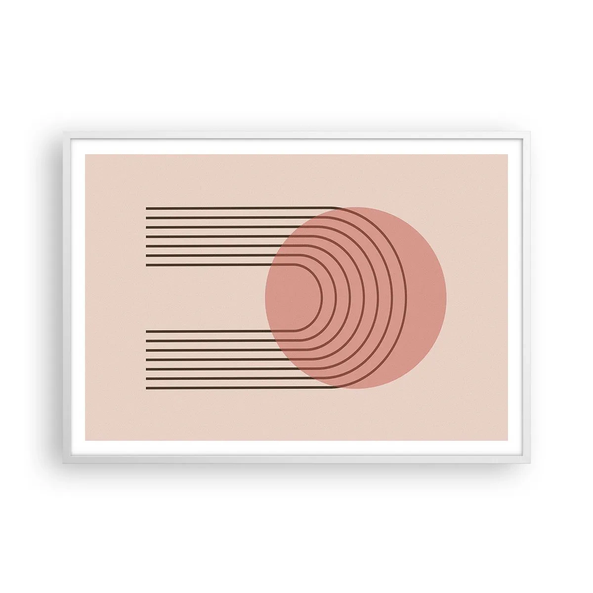 Plakat w białej ramie - Nieodparte przyciąganie - 100x70 cm