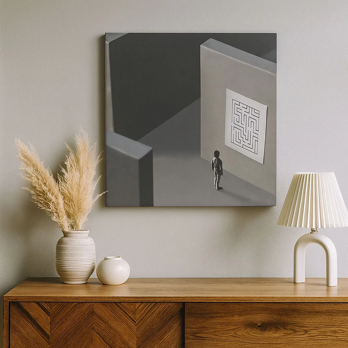 Obraz na płótnie - Ale gdzie jestem? - 30x30 cm