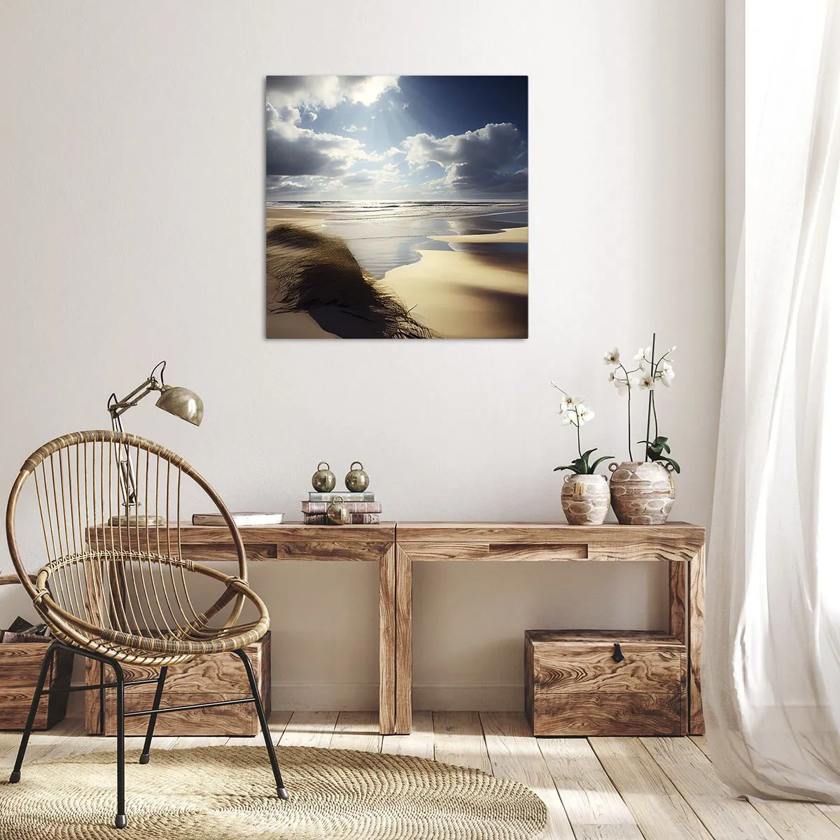 Obraz na płótnie - Plaża, dzika plaża - 40x40 cm