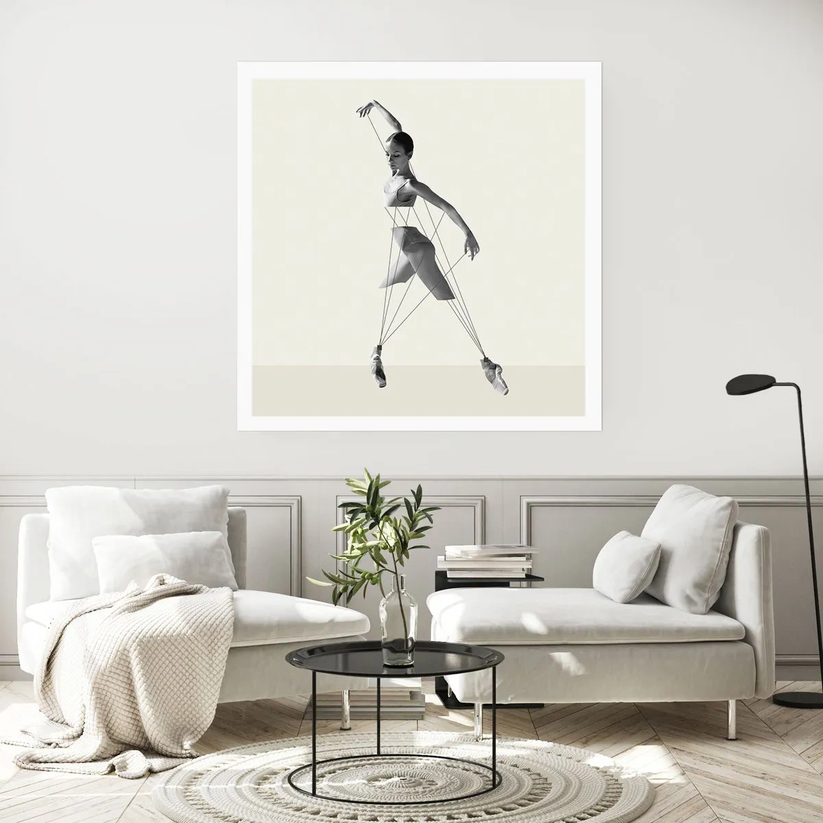 Plakat - W teatrze świata - 60x60 cm