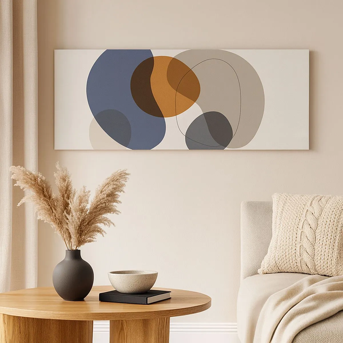 Obraz na płótnie - Krople barw - 100x40 cm