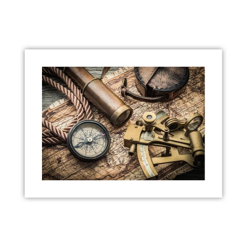 Plakat - Wyznacz kurs - 40x30 cm