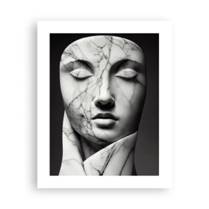 Plakat - Marmurowe kształty - 40x50 cm