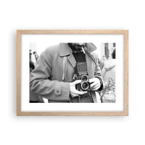 Plakat w ramie jasny dąb - W stylu retro - 40x30 cm