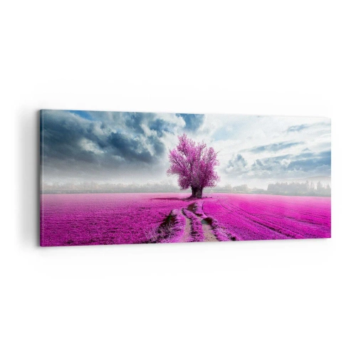 Obraz na płótnie - Wrzosowisko - uroczysko - 100x40 cm