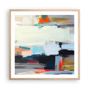Plakat w ramie jasny dąb - Jest metoda? - 60x60 cm