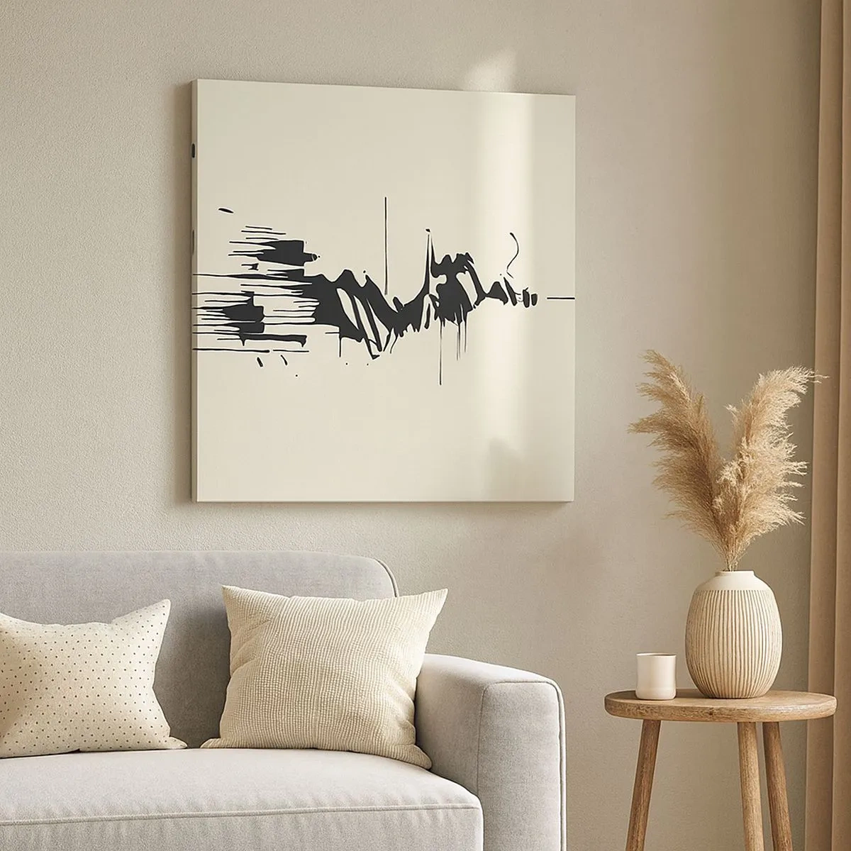 Obraz na płótnie - Abstrakcja pośpieszna - 30x30 cm