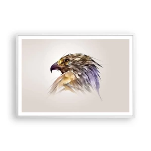 Plakat w białej ramie - Portret wojownika - 100x70 cm