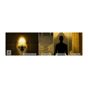 Fototapeta Próbka Samoprzylepna Deluxe Sticker - Pełna harmonia - Medytacja, Świątynia, Budda - 100x30 cm