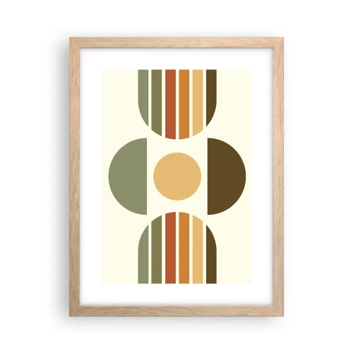 Plakat w ramie jasny dąb - W kolorach ziemi - 30x40 cm