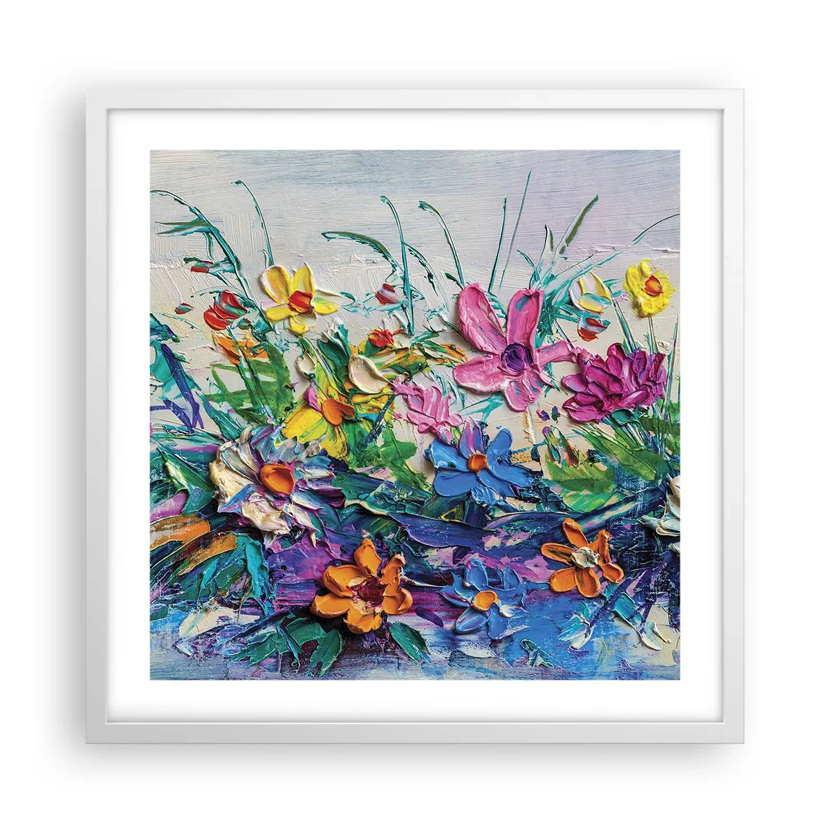 Plakat w białej ramie - Wcale nie-martwa natura - 50x50 cm