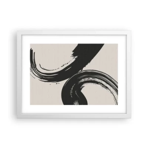 Plakat w białej ramie - Zamaszyście i koliście - 40x30 cm