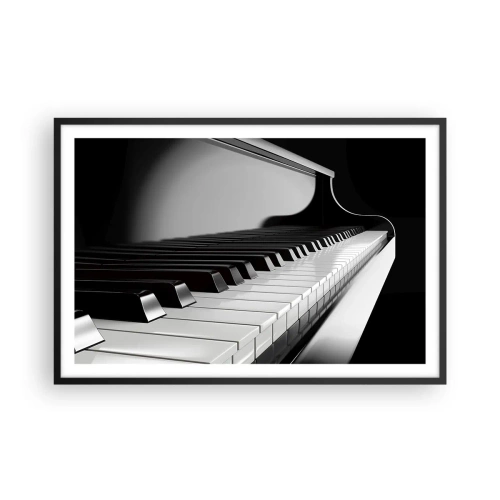 Plakat w czarnej ramie - Harmonia kształtów i barw - 91x61 cm